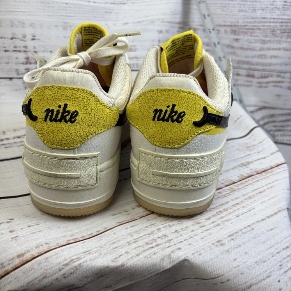 Nike Air Force 1 Shadow 'Go the Extra Smile' White Sneakers, Size 7.5 DO5872-100